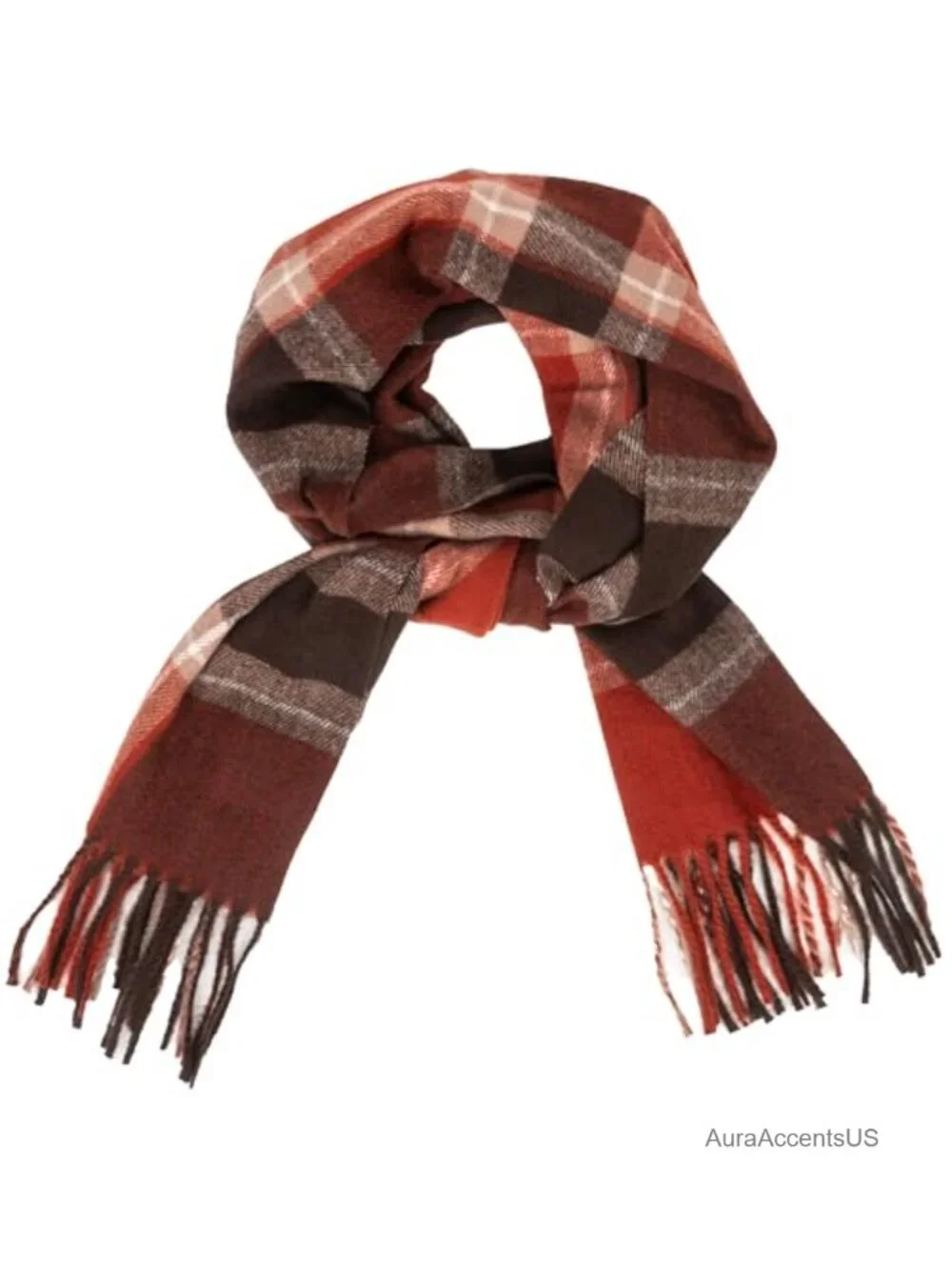 Classic Scottish Tartan Plaid Scarf Wrap with Fringes for Women Men